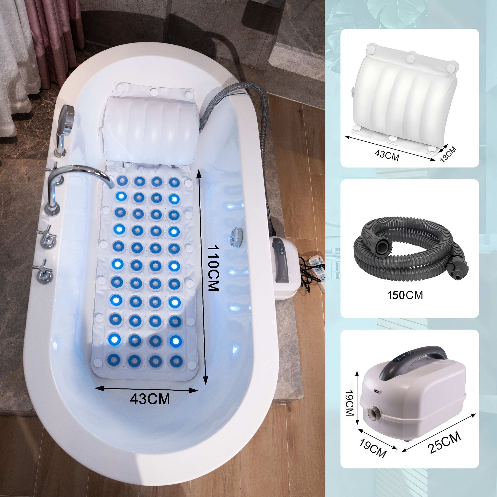 Health Within Wellness Center - LXHL-3 Hydrotherapie Massagekussen Met 6 Intensiteiten