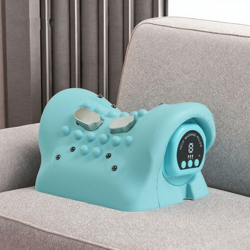 Neck Traction Pillow - Elektrisch verwarmd EMS-puls cervicale tractiekussen met