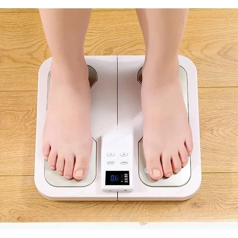 Ems Foot Massager - Opvouwbare verwarmde EMS voetmassager met massagepad,