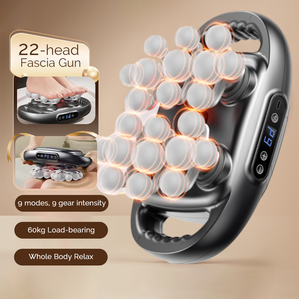 Scalp Massager Electric - 22-Head Fascia Gun Hoge Frequentie Trillingen