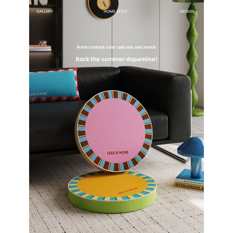 Rond kleurrijk meditatiekussen - Meditation Cushion Zafu recensie en prijs