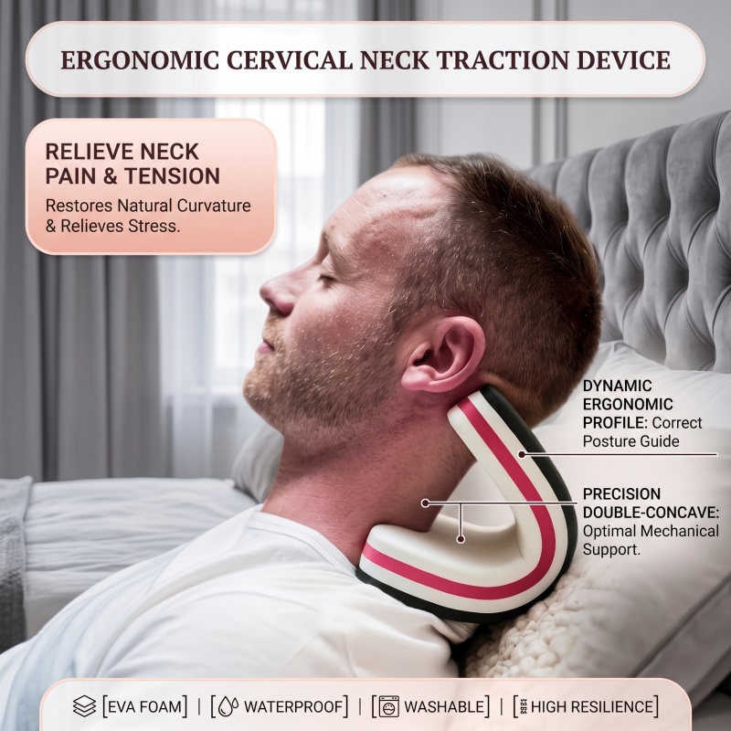 Nieuw ontwerp nek- en schouder - Neck Traction Pillow recensie en prijs
