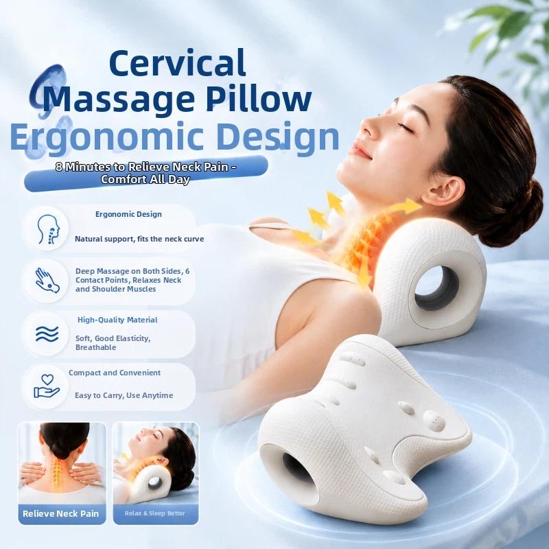 Ergonomisch nek- en schouderma - Neck Traction Pillow recensie en prijs